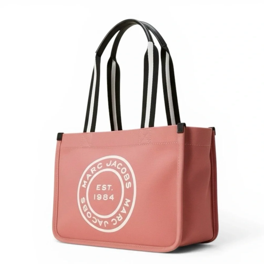 Marc Jacobs The Signet Medium Dusty Rose Canvas Tote Bag (EUC)
